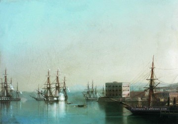 Ivan Aivazovsky œuvres - raid sur sevastopol 1852 Romantique Ivan Aivazovsky russe